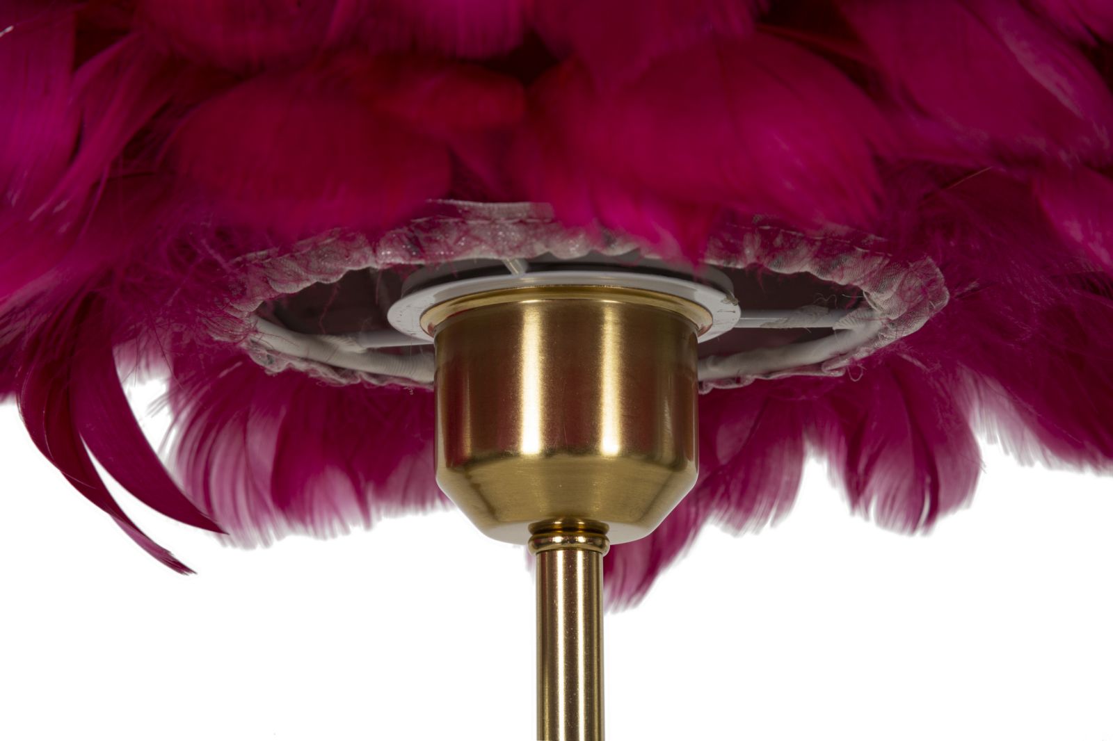 TABLE LAMPBALL FEATHER BORDEAUX CM Ø 30X50 