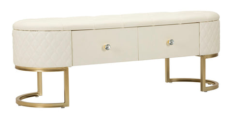 BENCH WITH DRAWERS SHARON CM 120X40X43