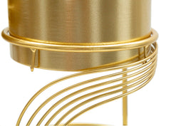 Support de vase en métal doré en spirale ensemble de 2 pcs