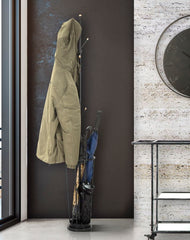 Porte-parapluie rond Glam métal Noir