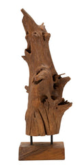 Sculpture en Teck recyclé Akar