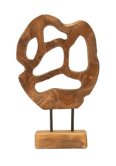 Sculpture en Teck recyclé