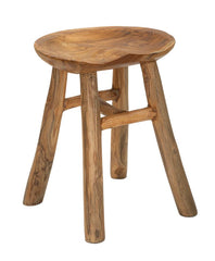 Tabouret en teck recyclé