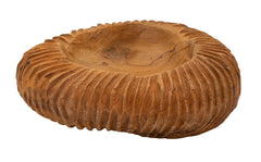 Plateau Garit Teck sculpté