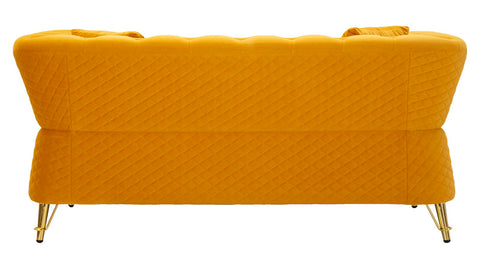 SOFA EMY MUSTARD WITH CUSHIONS  CM 162X83X76
