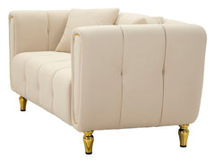 SOFA ALMA CREAM WITH CUSHIONS CM 155X81X71