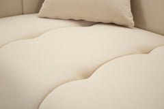 SOFA ALMA CREAM WITH CUSHIONS CM 155X81X71