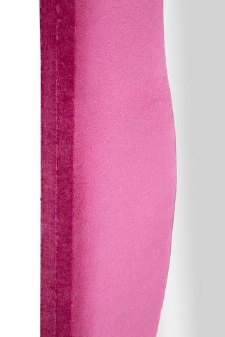 Miroir mural Theodor cadre en bois Velours Fuchsia