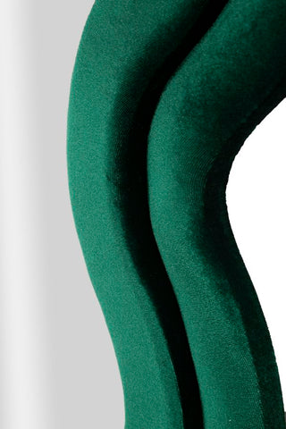 Miroir mural Monica cadre en bois Velours Vert