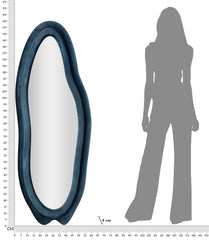 Miroir mural Velours Bleu