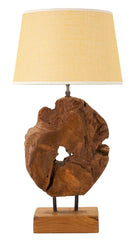 Lampe de table en teck recyclé Kepala