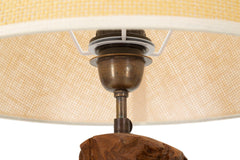 Lampe de table en teck recyclé Kepala