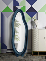 Miroir mural Velours Bleu