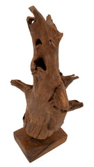 Sculpture en Teck recyclé Akar