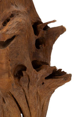 Sculpture en Teck recyclé Akar