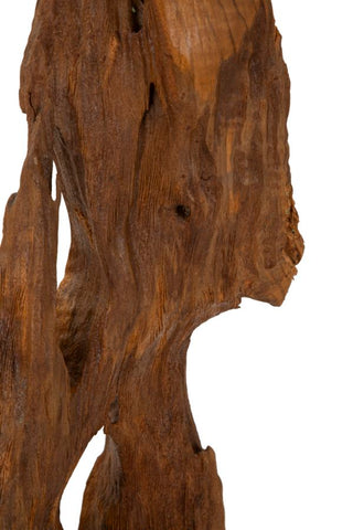 AKAR SCULPTURE TEAK CM 18X13X55