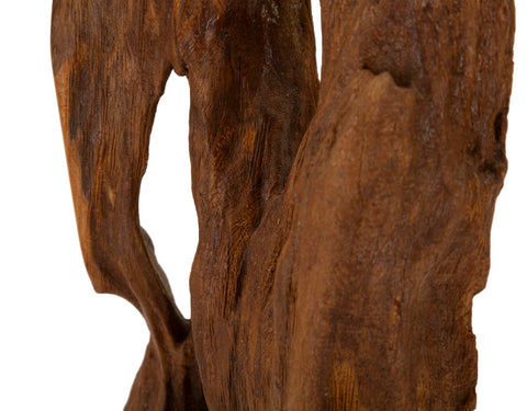 AKAR SCULPTURE TEAK CM 18X13X55
