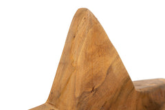 Sculpture étoile Teck recyclé