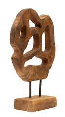 Sculpture en Teck recyclé