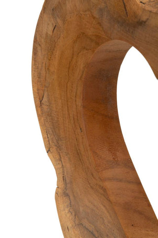 Sculpture en teck recyclé Hasi Bois Naturel
