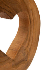 Sculpture en Teck avec ouverture cœur