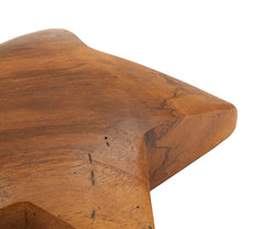 Sculpture étoile Teck