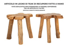 Table basse irrégulière Bintang Teck recyclé