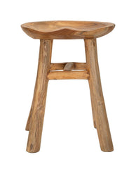 Tabouret en teck recyclé