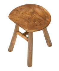 Tabouret en teck recyclé