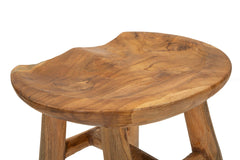 Tabouret en teck recyclé
