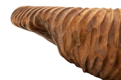 Plateau Garit Teck sculpté