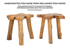 Table basse irrégulière Bintang Teck recyclé