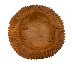 Plateau Garit Teck sculpté