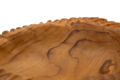 Plateau Garit Teck sculpté