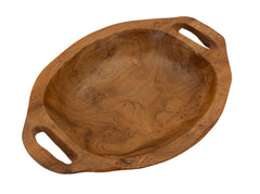 Plateau Vider Sac Teck Recyclé Fait Main avec Poignées Ergonomiques