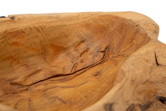 Plateau en teck recyclé formes irrégulières