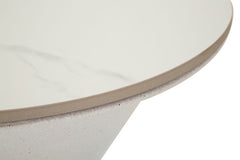 Table basse céramique Marbre et fer Blanc