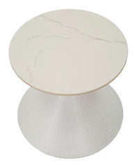 Table basse Céramique Marbre et Fer Blanc