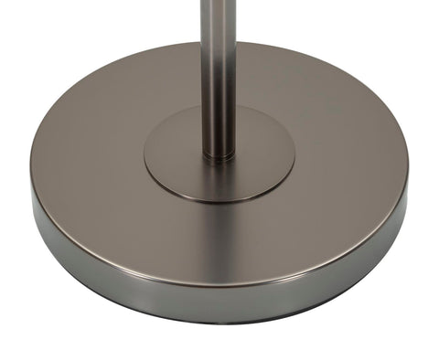 Lámpara de pie Bright One Vidrio Blanco y Terciopelo Gris