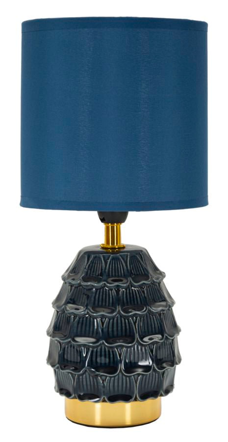 Lampe de chevet Pigny base bleue