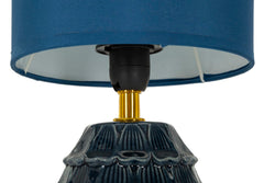 Lampe de chevet Pigny base bleue