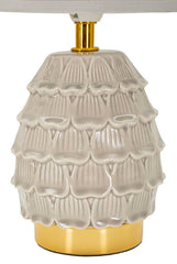 Lampe de chevet Pigny crème en forme de pin