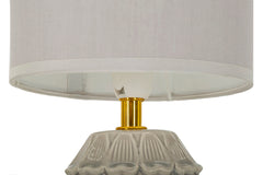 Lampe de chevet Pigny crème en forme de pin