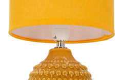 Lampe de chevet décorations en relief Ocre abat-jour Ocre