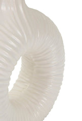 Lampe de table Seta blanche abat-jour tissu blanc