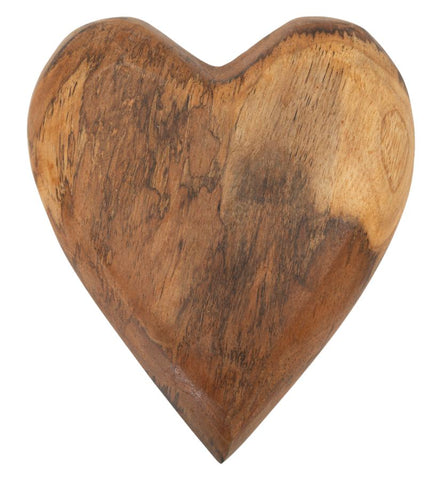 Decoración de teca reciclada Corazón