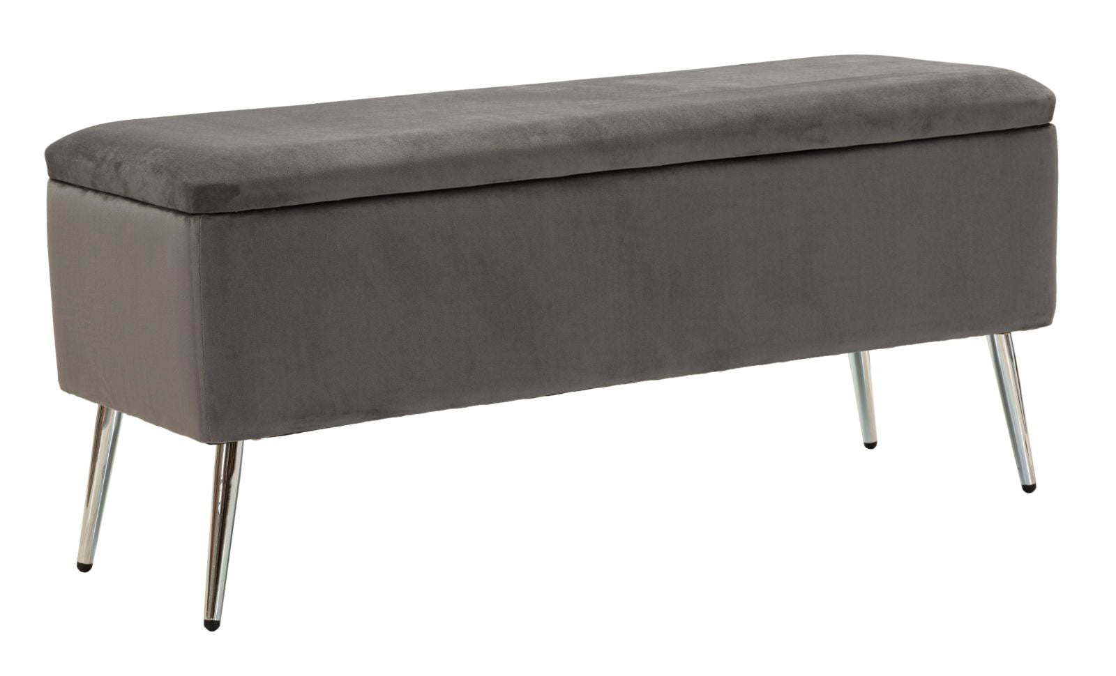 BENCH WITH STORAGE SILVERY CM 112X42X50