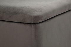 BENCH WITH STORAGE SILVERY CM 112X42X50