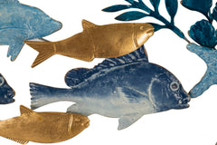 Panneau mural décoratif 3D Poissons Tropicaux Multicolore