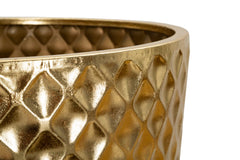 Ensemble de 3 vases géométriques en or